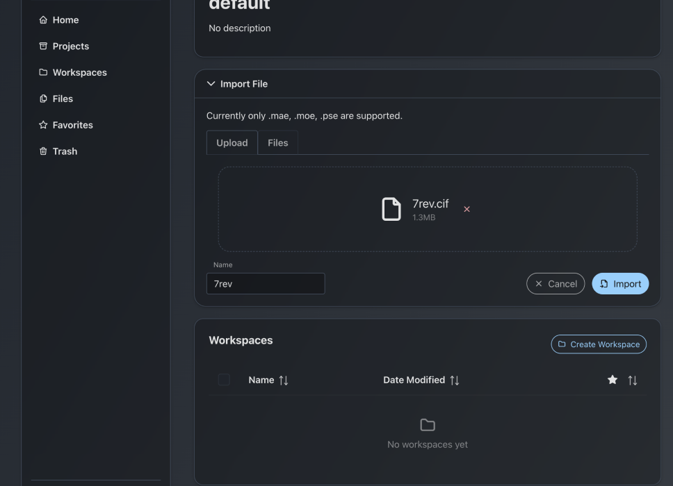 Manage Files & Workspaces Through the Web